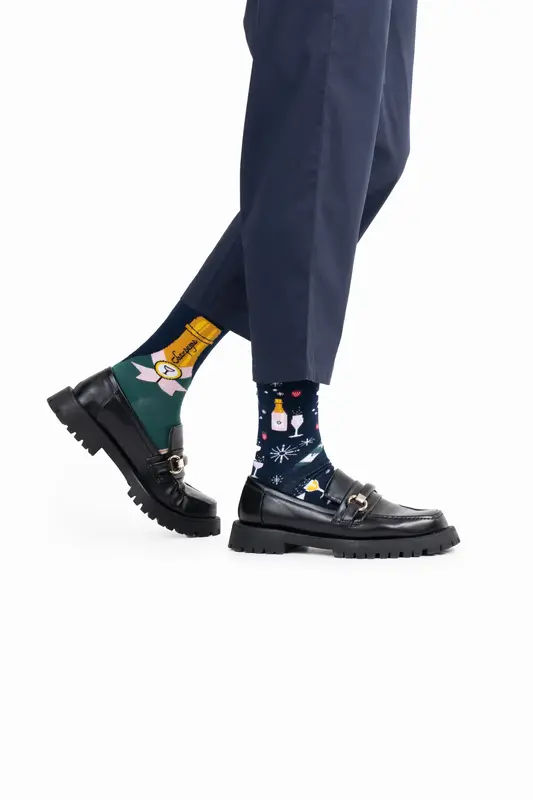 Many Mornings Many Mornings Champagne Shower Socks