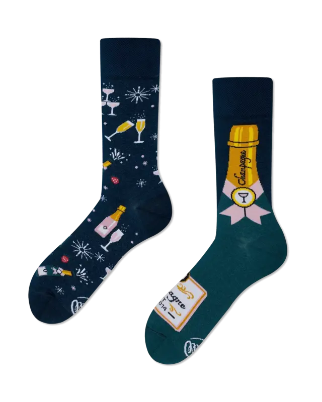Many Mornings Many Mornings Champagne Shower Socks