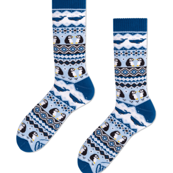 Many Mornings Ice Penguin Socks