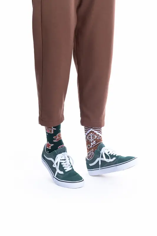 Many Mornings Many Mornings Gingerbread Man Socks