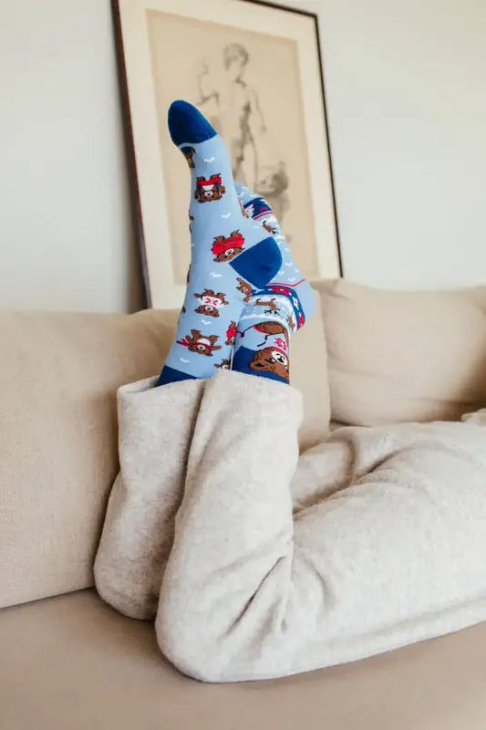 Many Mornings Many Mornings Winter Teddy Socks