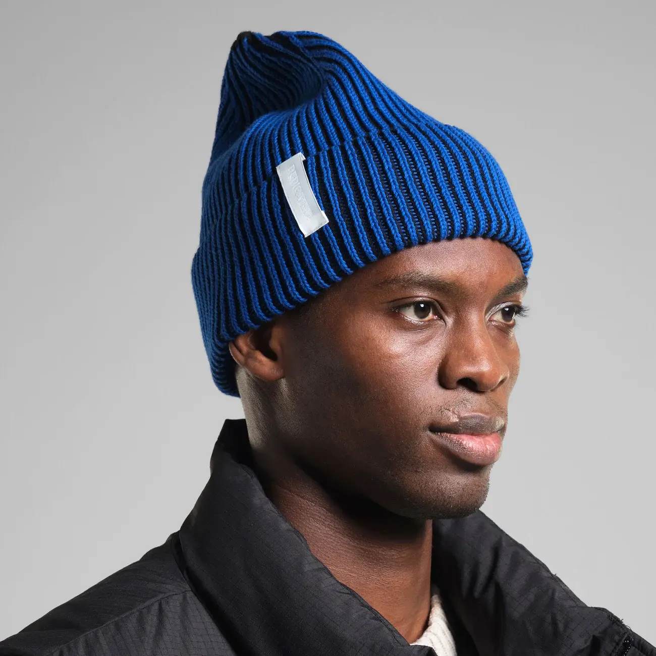 Dedicated Dedicated Beanie Narvik Brioche Black/Blue