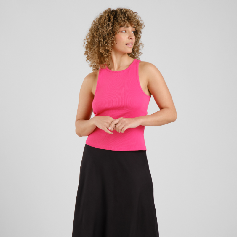 Dedicated Dedicated Rib Top Raspberry Pink