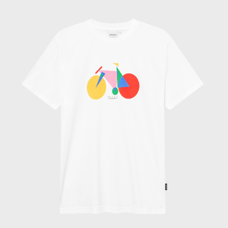 Dedicated Dedicated T-Shirt Stockholm Paper Cut Bike White