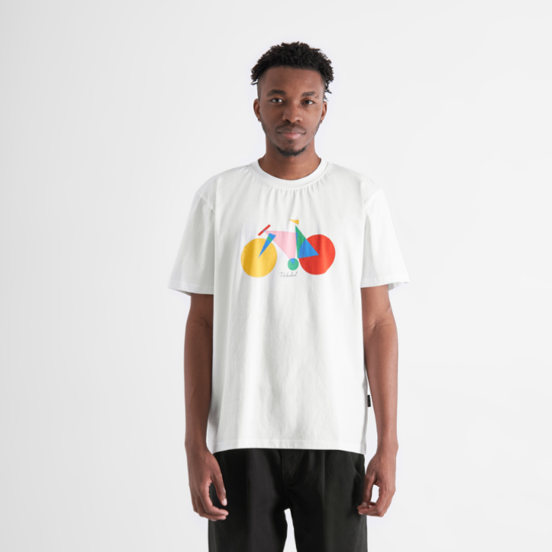 Dedicated Dedicated T-Shirt Stockholm Paper Cut Bike White