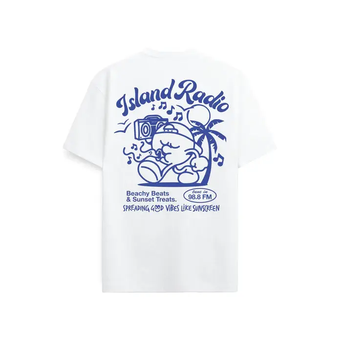 On Vacation On Vacation Island Radio T-Shirt Wit