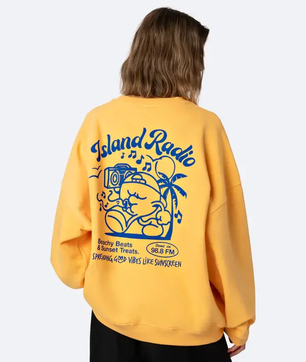 On Vacation On Vacation Island Radio Sweater Yellow