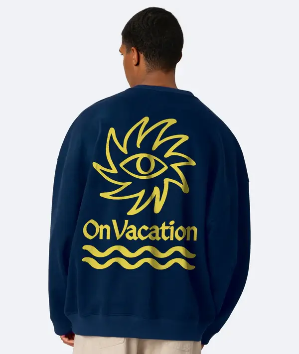 On Vacation On Vacation Cruise Sweater Navy Blue