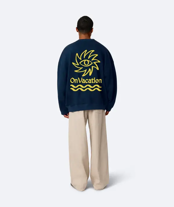 On Vacation On Vacation Cruise Sweater Navy Blue