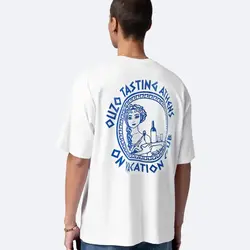 On Vacation Ouzo Tasting T-Shirt White