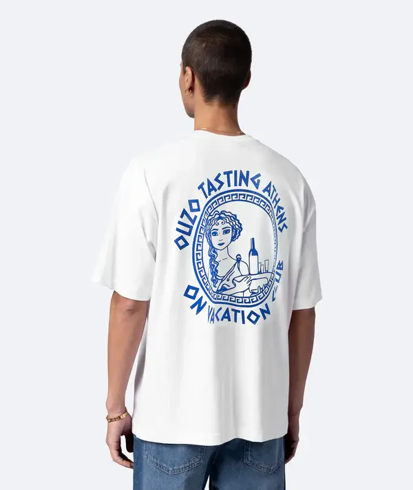 On Vacation On Vacation Ouzo Tasting T-Shirt Wit
