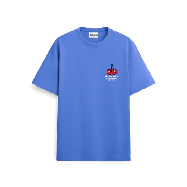 On Vacation On Vacation Fruit stickers T-shirt Blauw