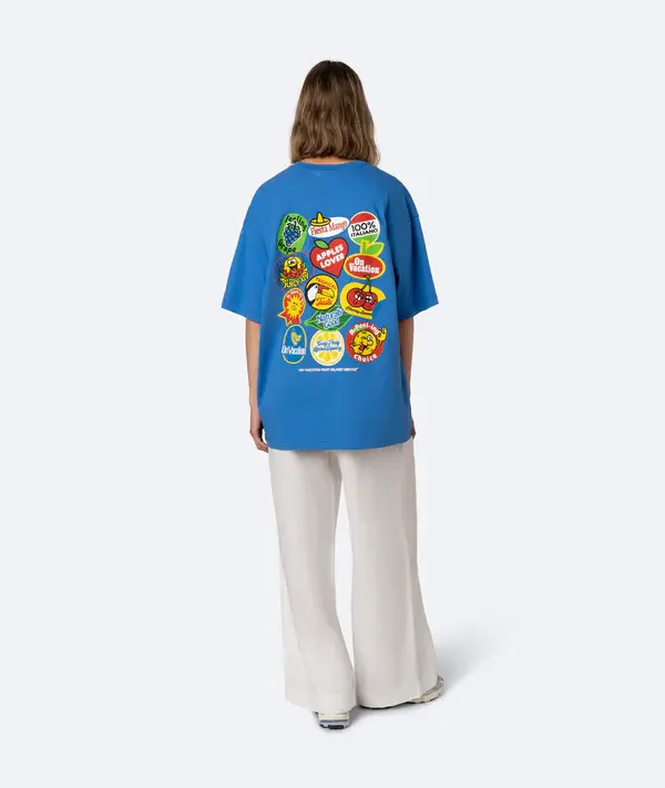 On Vacation On Vacation Fruit stickers T-shirt Blauw