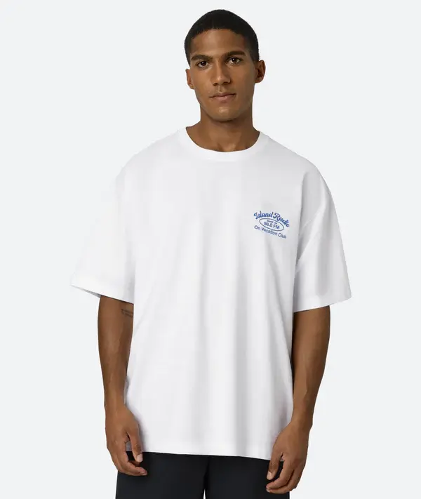 On Vacation On Vacation Island Radio T-Shirt Wit