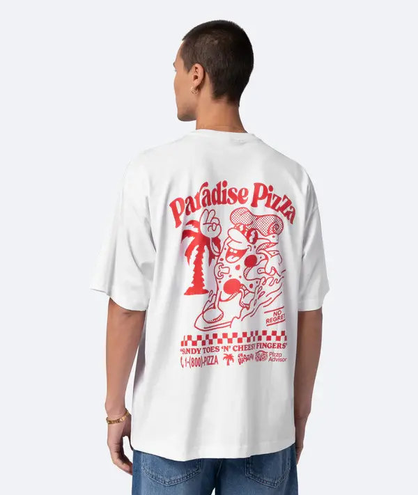 On Vacation On Vacation Paradise Pizza T-Shirt White