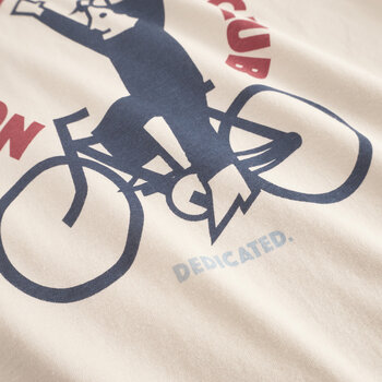 Dedicated T-Shirt Stockholm No Hands Oat White