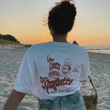 On Vacation Less Upsetti T-Shirt White