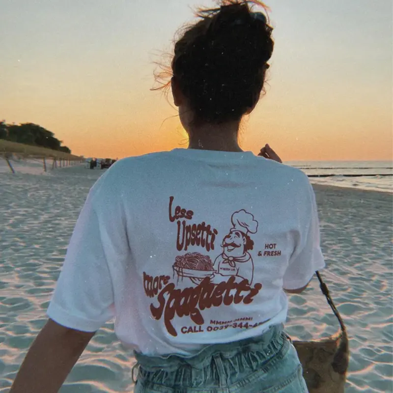 On Vacation On Vacation Less Upsetti T-Shirt Wit
