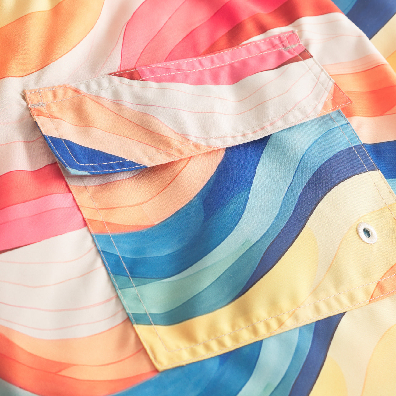 Dedicated Dedicated Zwembroek Sandhamn Wave Stripe Multi Color