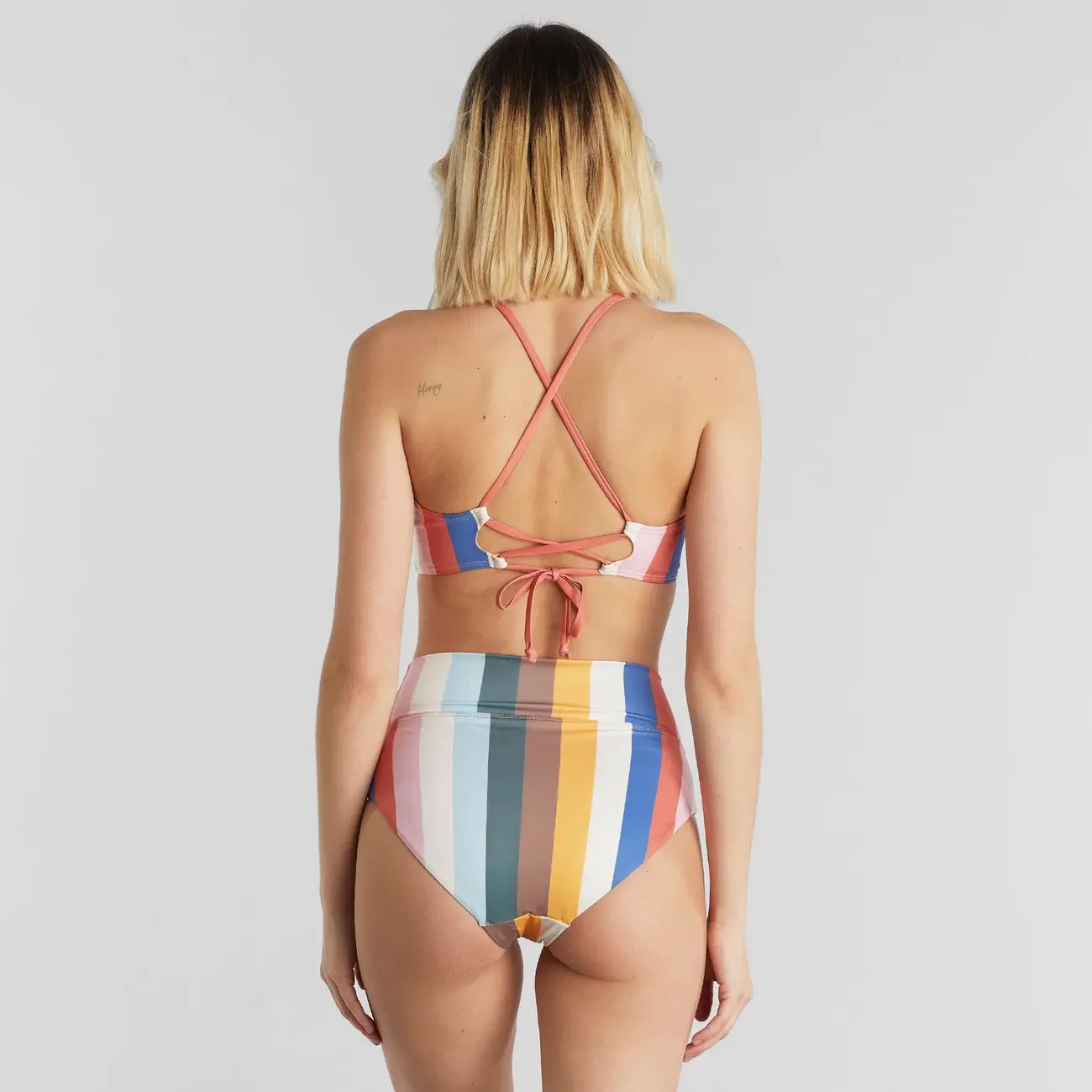 Dedicated Dedicated Bikini Top Alva Stripes Multi Color