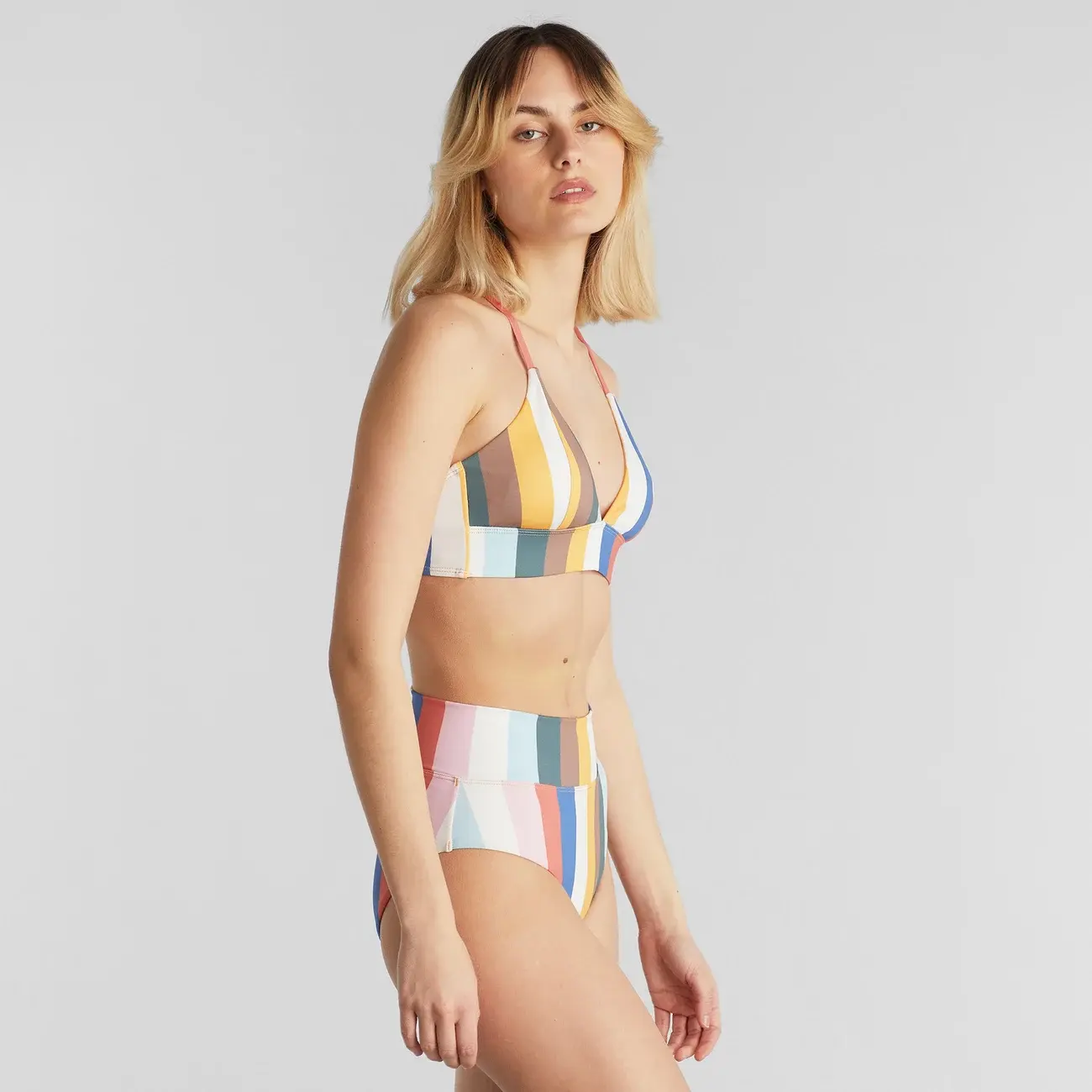 Dedicated Dedicated Bikini Pants Slite Stripes Multi Color
