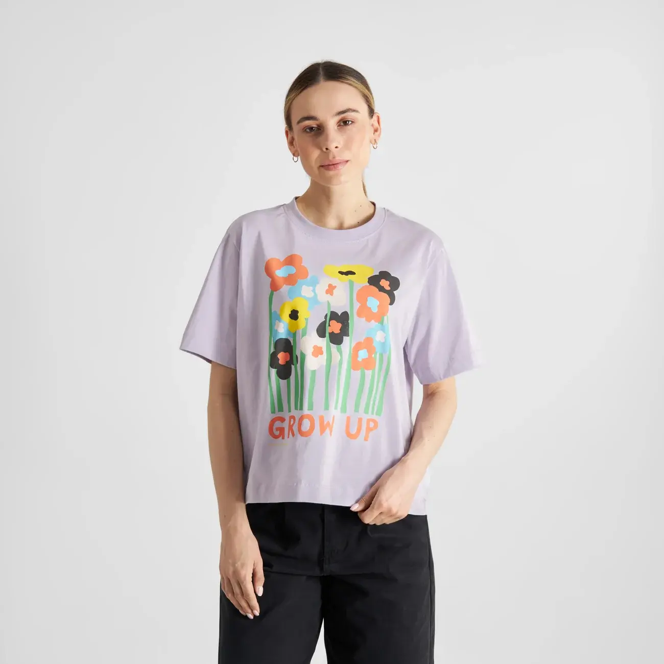 Dedicated Dedicated T-Shirt Vadstena Grow Up Thistle Purple