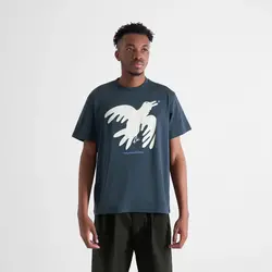 Dedicated T-Shirt Stockholm The Phoenix Bird Navy