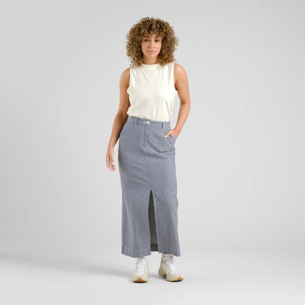 Dedicated Dedicated Skirt Finsta Work Stripe Blue