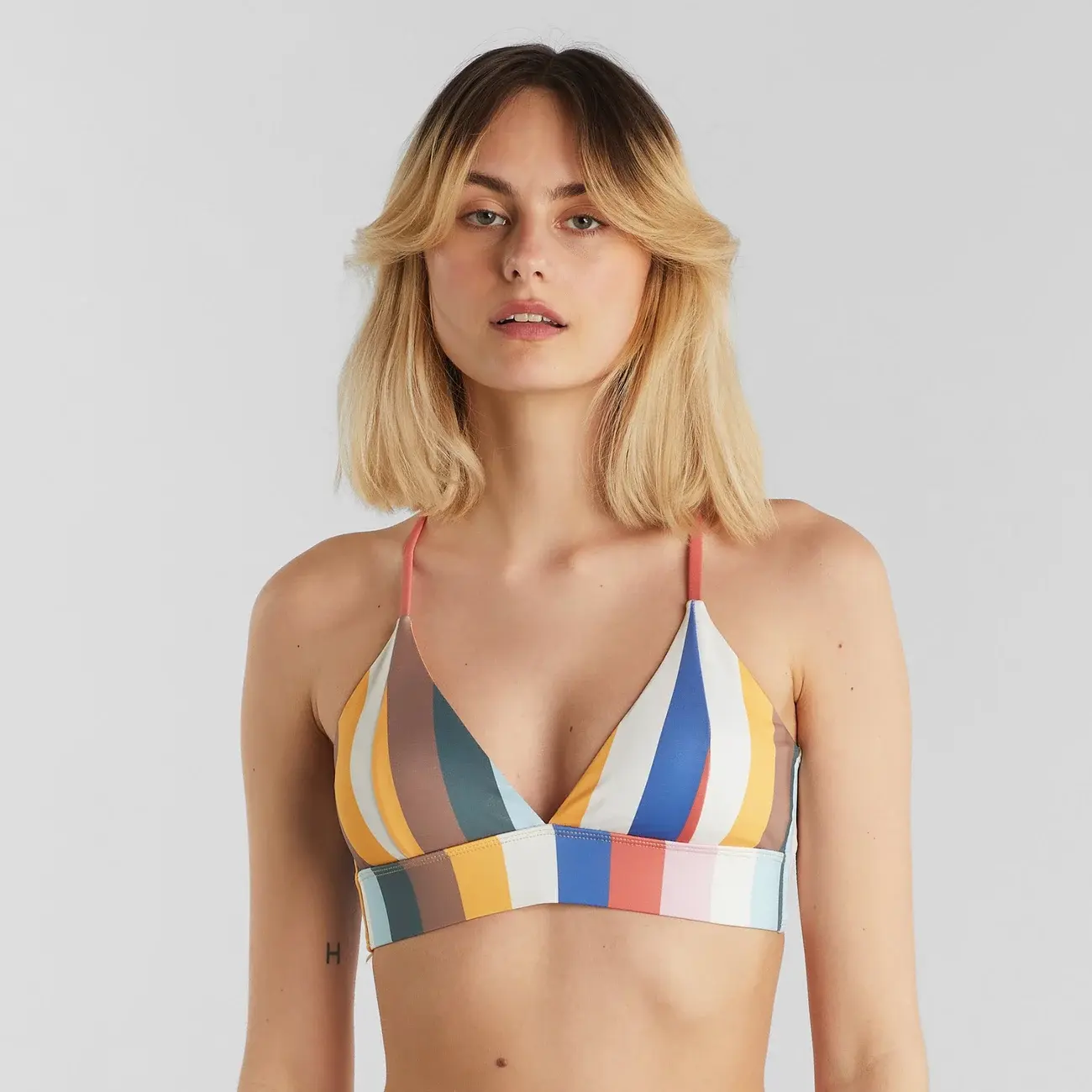 Dedicated Dedicated Bikini Top Alva Stripes Multi Color