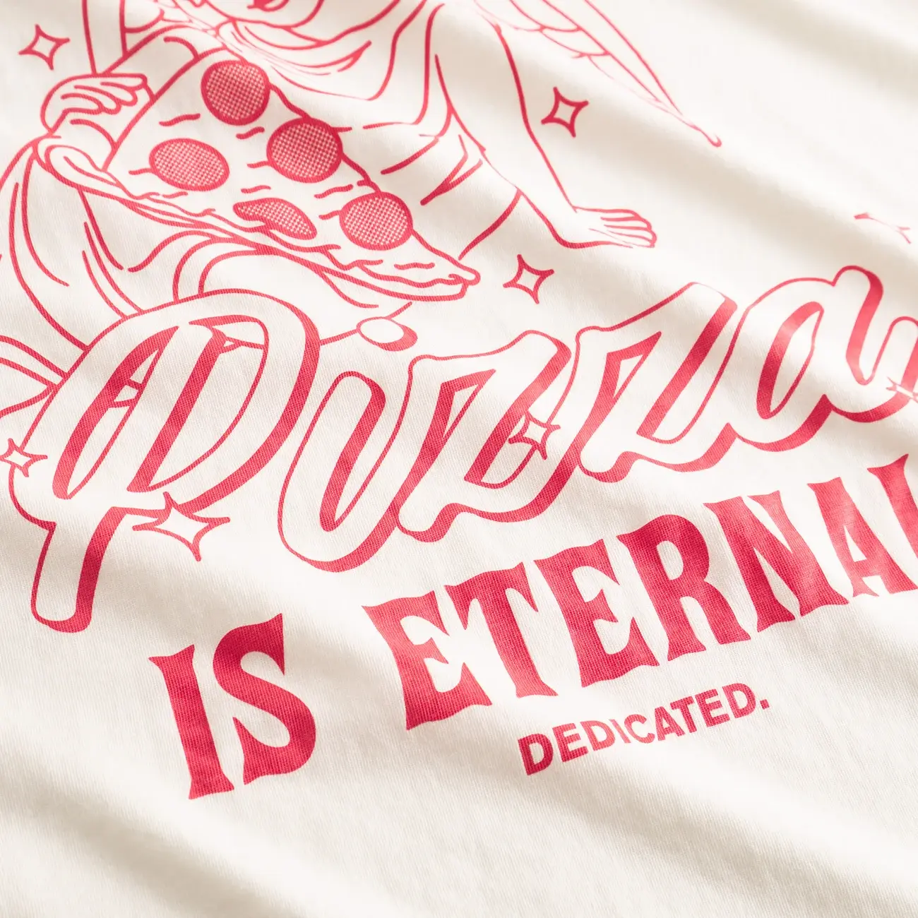 Dedicated Dedicated T-Shirt Stockholm Eternal Pizza Off-White