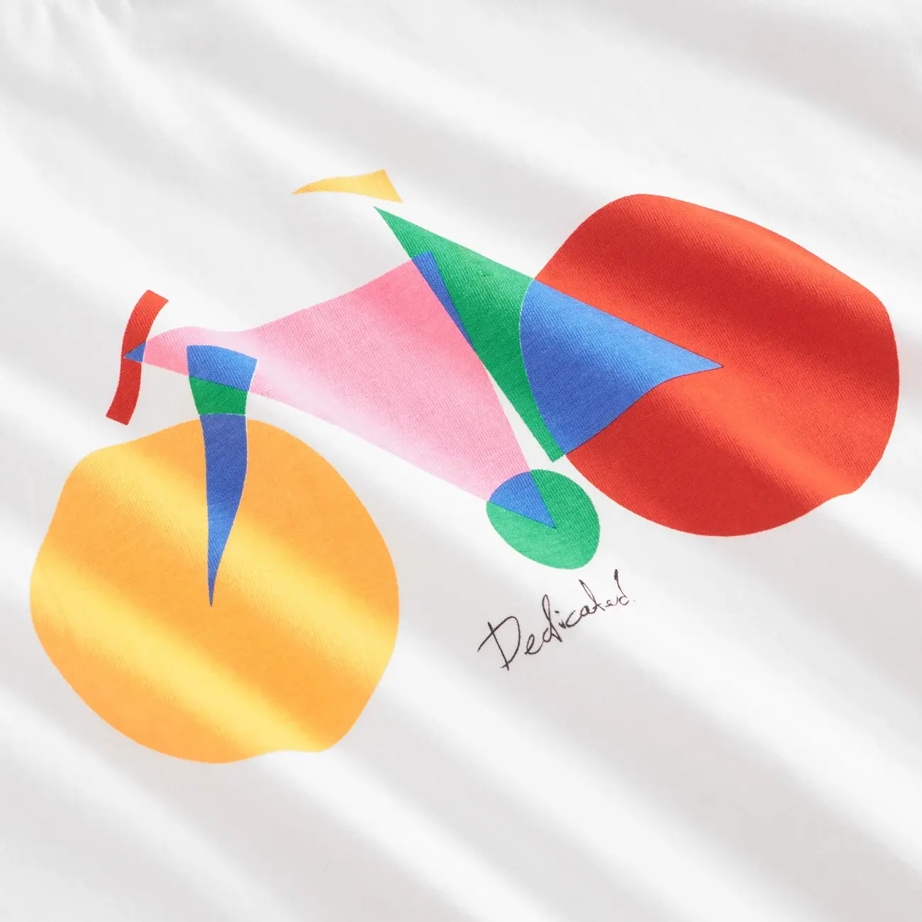 Dedicated Dedicated T-Shirt Stockholm Paper Cut Bike White