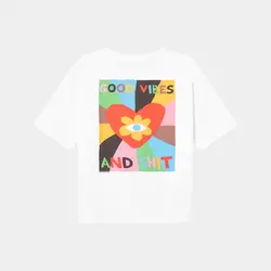 Dedicated T-Shirt Vadstena Good Vibes White