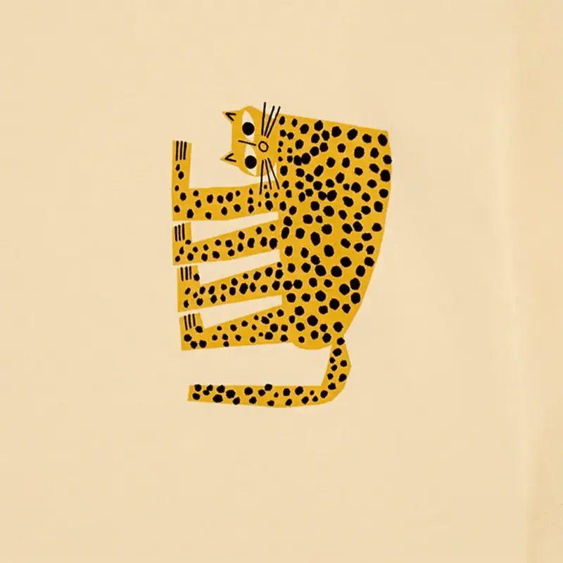 Bask in the Sun Bask In The Sun Leopard Tee Cream