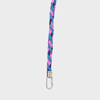 Susan Bijl The New Kumihimo Strap BlueBack & Fluo Pink Short