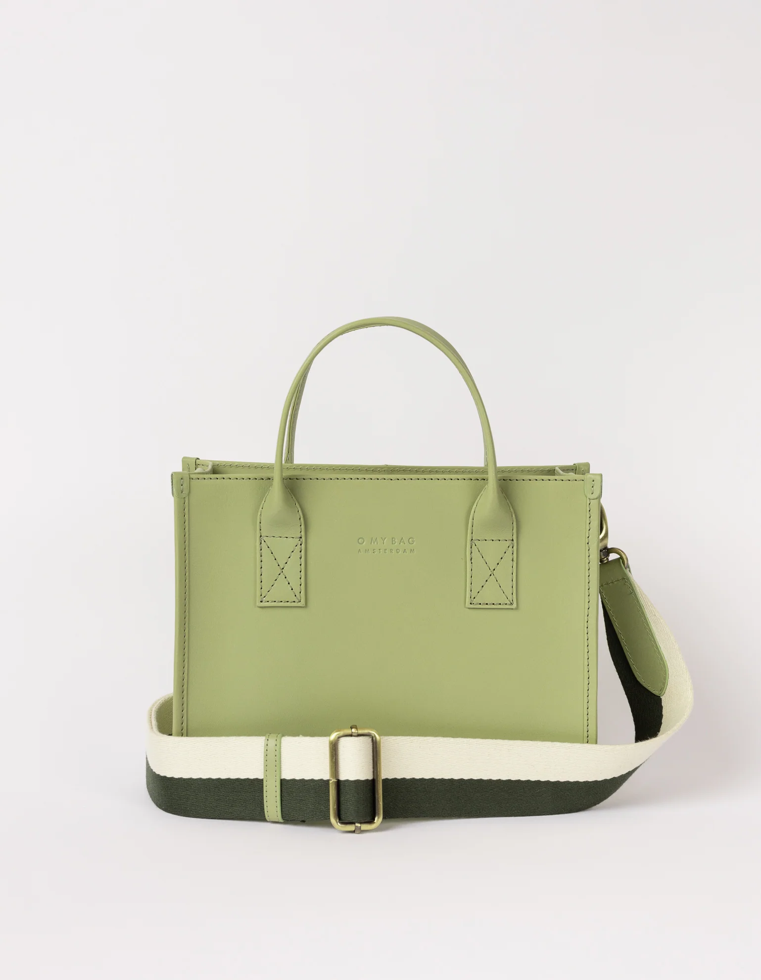 O My Bag O My Bag Jackie Midi Tea Green Classic Leather