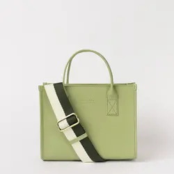 O My Bag Jackie Midi Tea Green Classic Leather