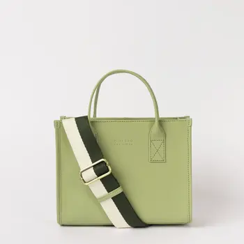 O My Bag Jackie Midi Tea Green Classic Leather