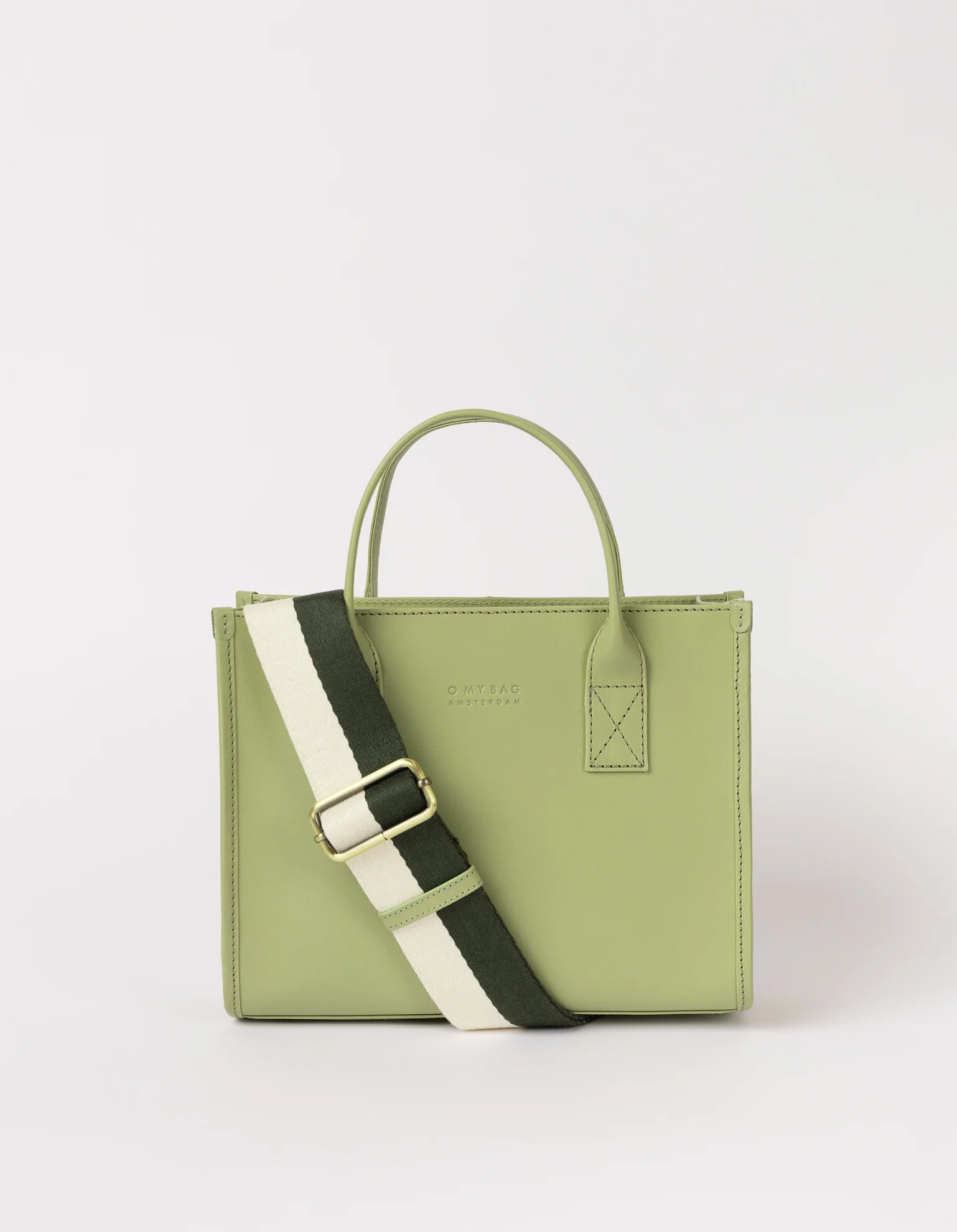 O My Bag O My Bag Jackie Midi Tea Green Classic Leather