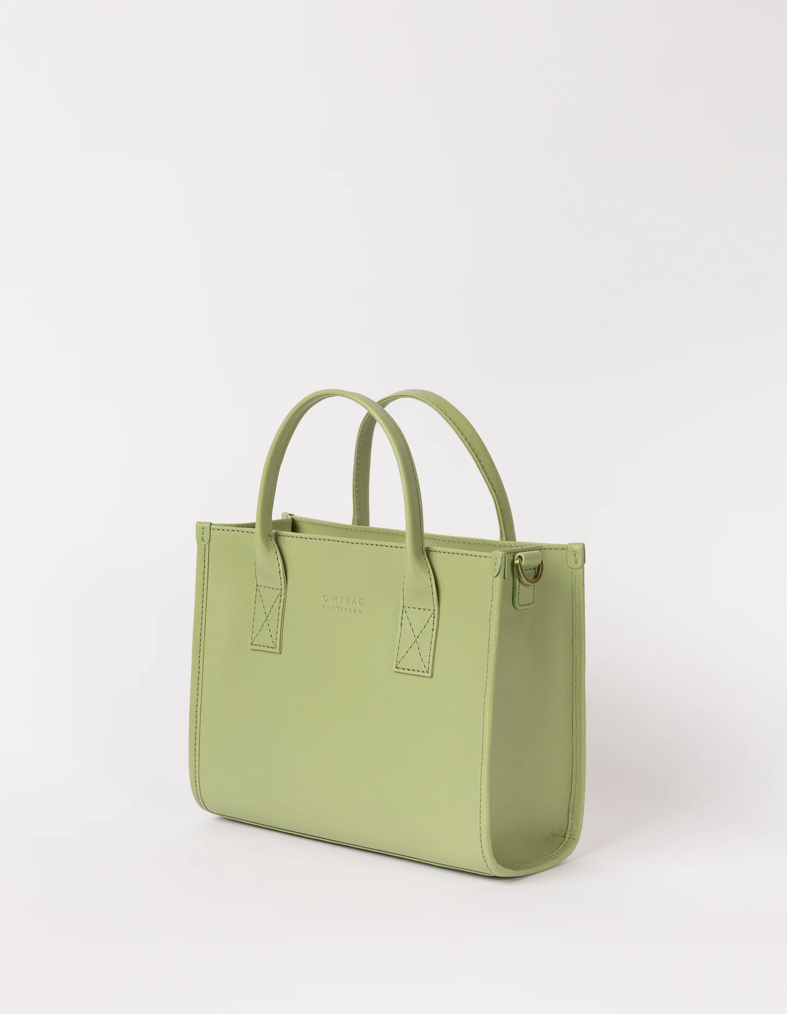 O My Bag O My Bag Jackie Midi Tea Green Classic Leather