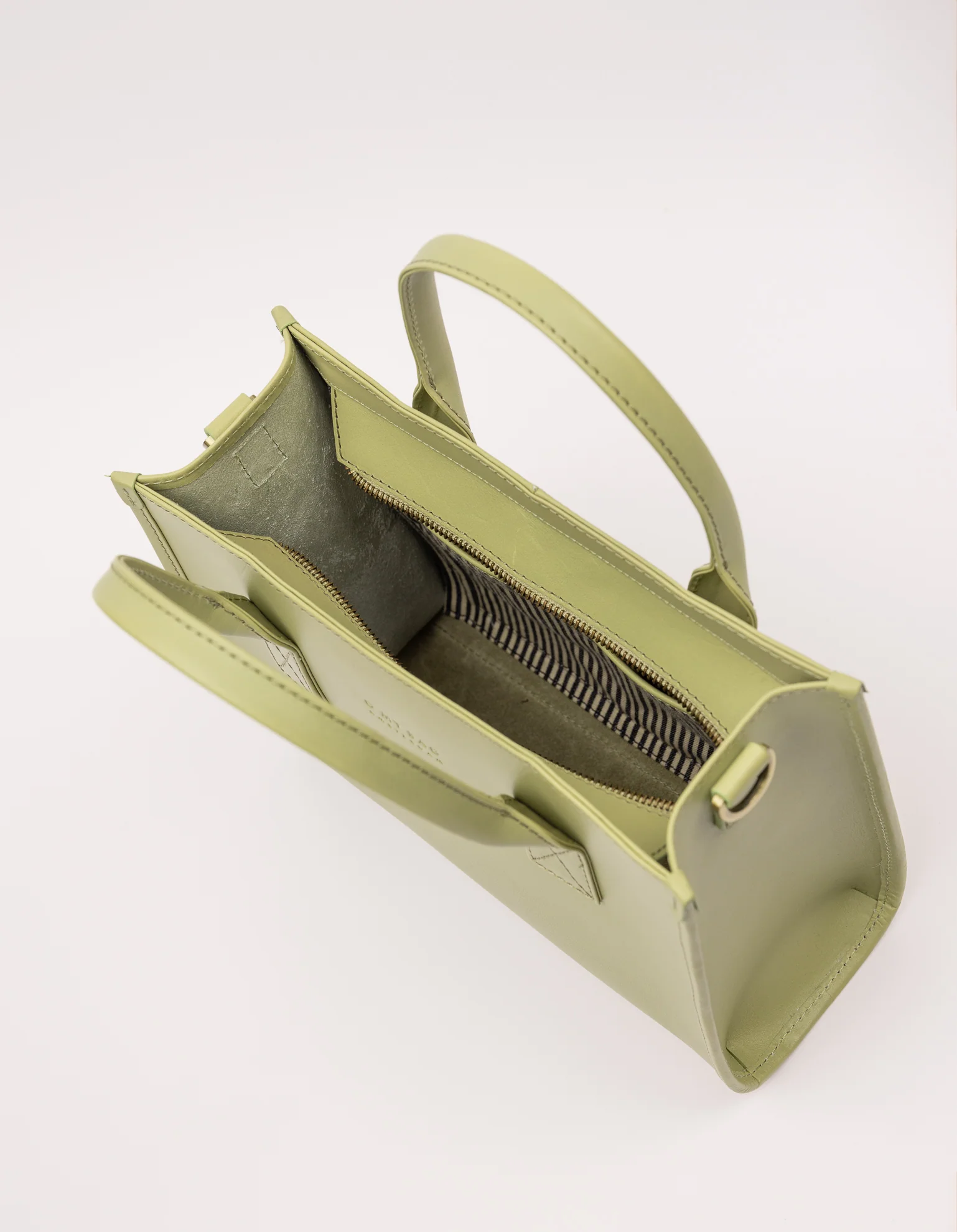 O My Bag O My Bag Jackie Midi Tea Green Classic Leather