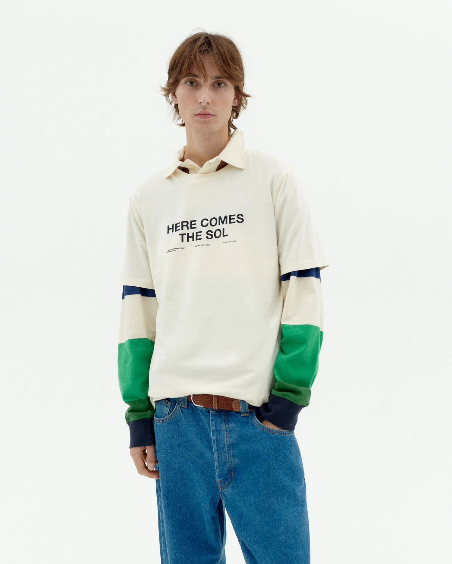 Thinking Mu Thinking Mu Classic Sol White Zach Tee L