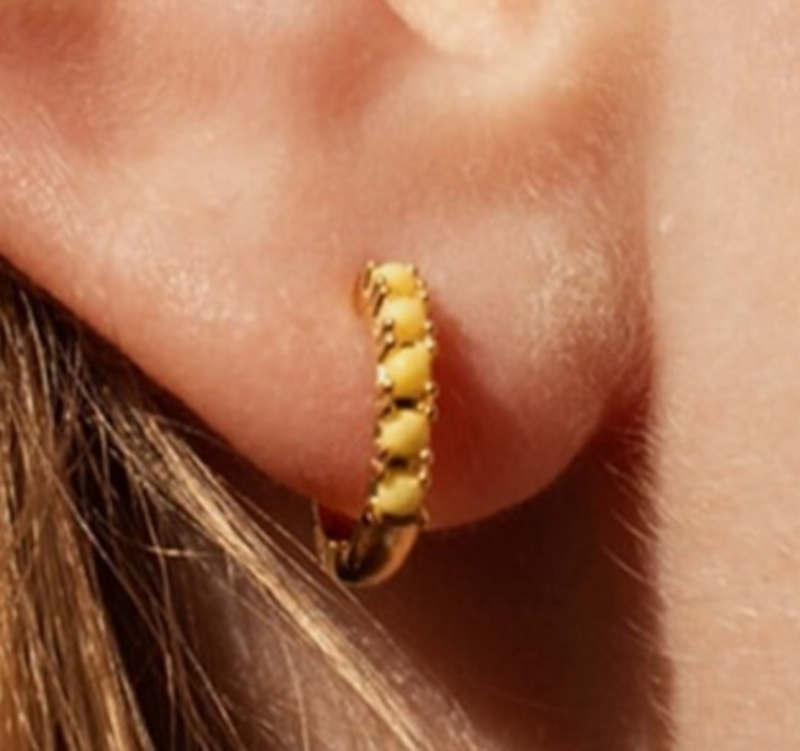 T.I.T.S. TITS Grit Ear Ring Joy Gold Soft Yellow