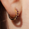 T.I.T.S. TITS Grit Ear Ring Power Gold Dark Purple