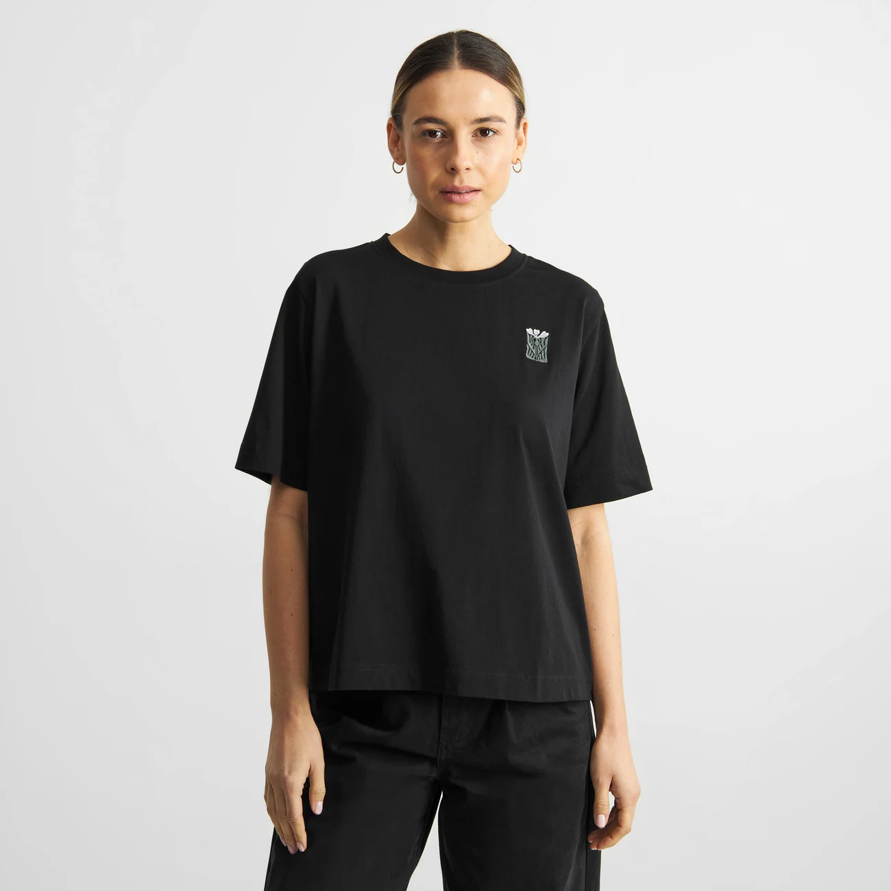 Dedicated Dedicated T-shirt Vadstena Thistle EMB Black L