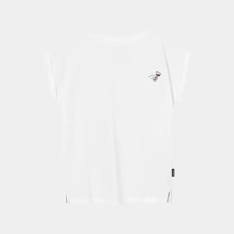 Dedicated Dedicated T-shirt Visby Wine Cheers White