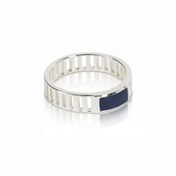 T.I.T.S. Grit Ring Serene Silver Dark Blue