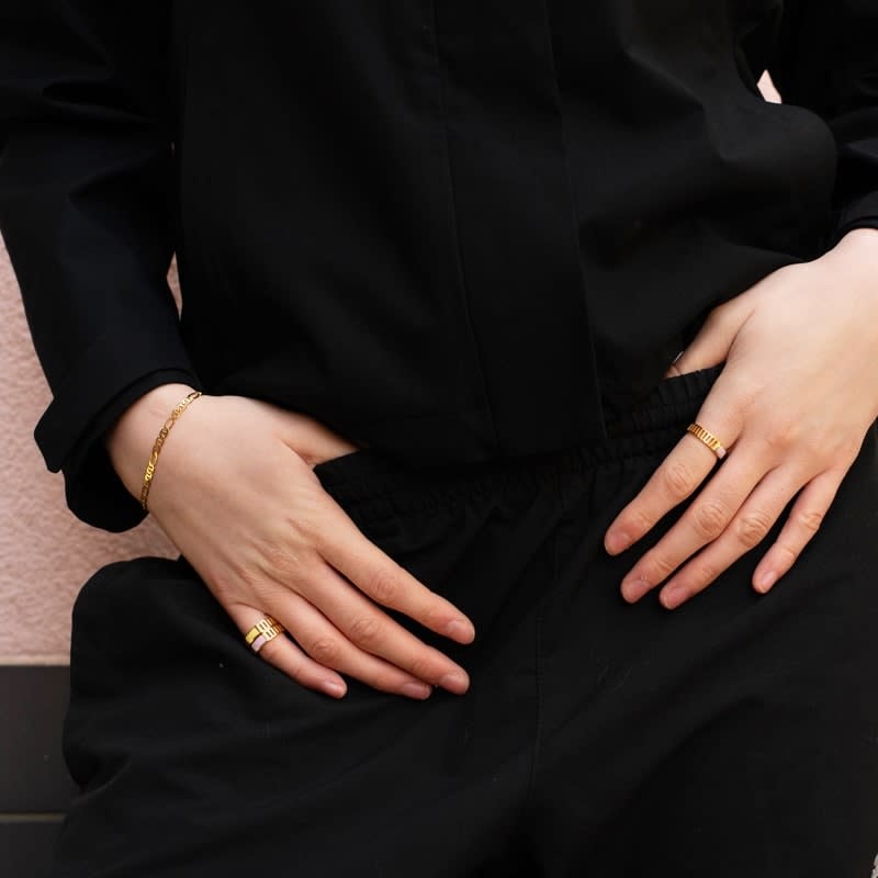 T.I.T.S. TITS Grit Ring Self-Love Goud Lila