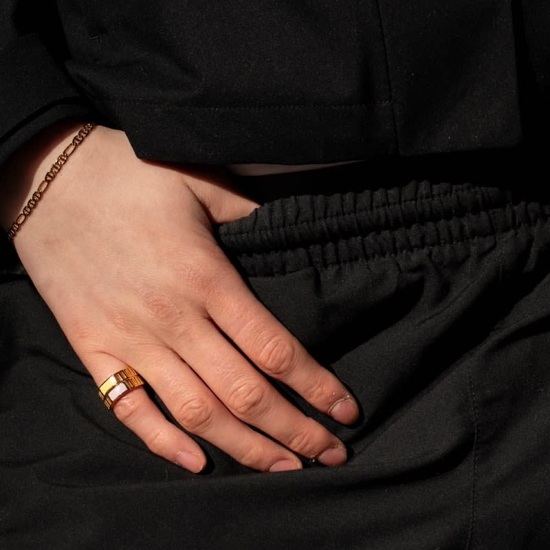 T.I.T.S. TITS Grit Ring Self-Love Goud Lila