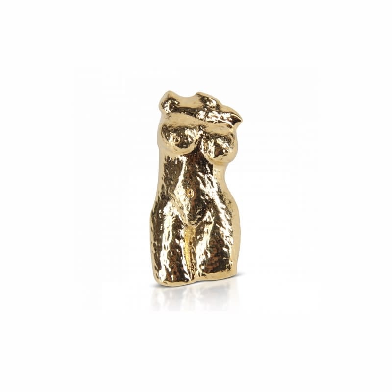 T.I.T.S. T.I.T.S. Hammered Big Body Stud Gold