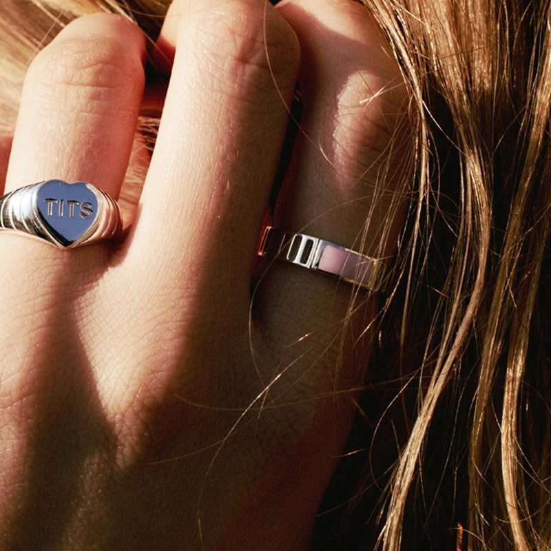 T.I.T.S. TITS Grit Ring Self-Love Zilver Lila